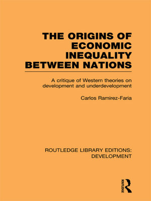 cover image of The Origins of Economic Inequality Between Nations